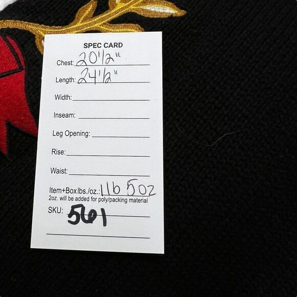 Vintage Y2K Tommy Hilfiger Women Embroidered Crest Turtleneck Sweater Black Sz S - Picture 9 of 9